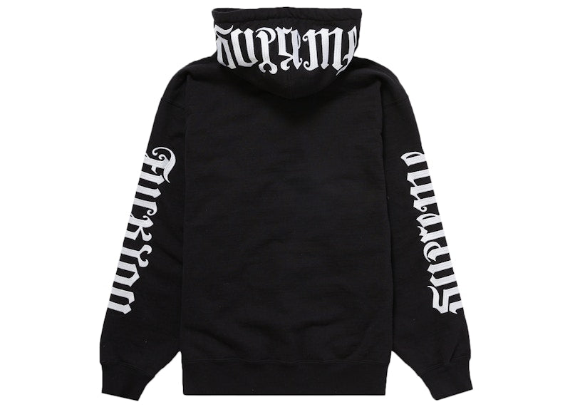 Supreme Ambigram Hooded Sweatshirt Black