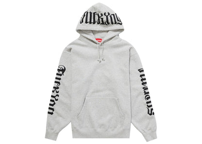 Supreme Ambigram Hooded Sweatshirt Heather Grey