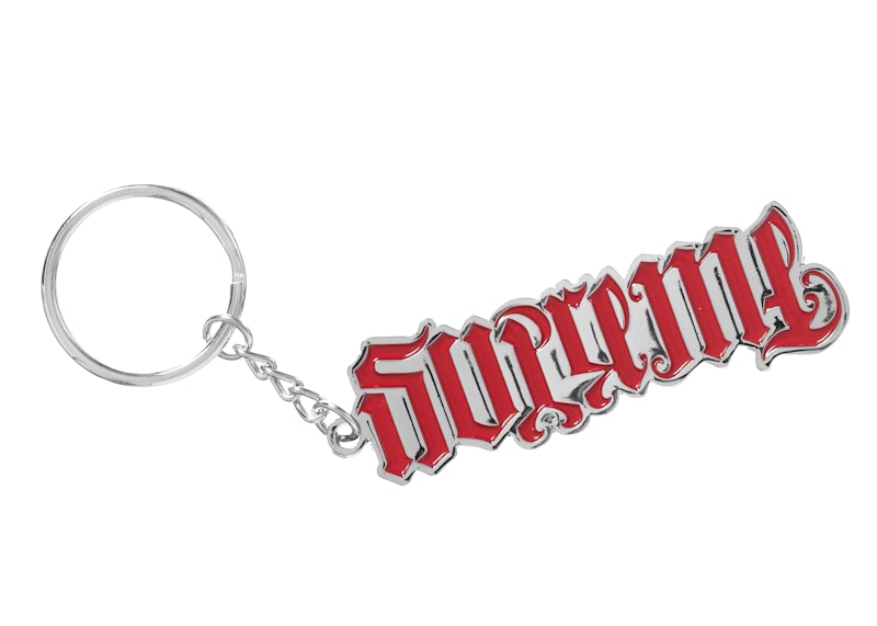 Supreme Ambigram Keychain Red