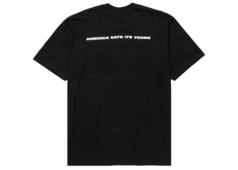 Supreme America Eats Its Young Tee Black