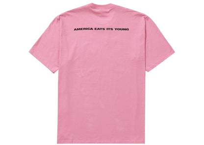 Supreme America Eats Its Young Tee Pink