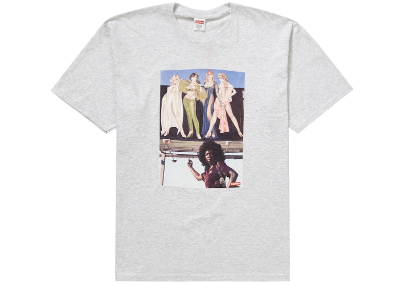 Supreme American Picture Tee Ash Grey