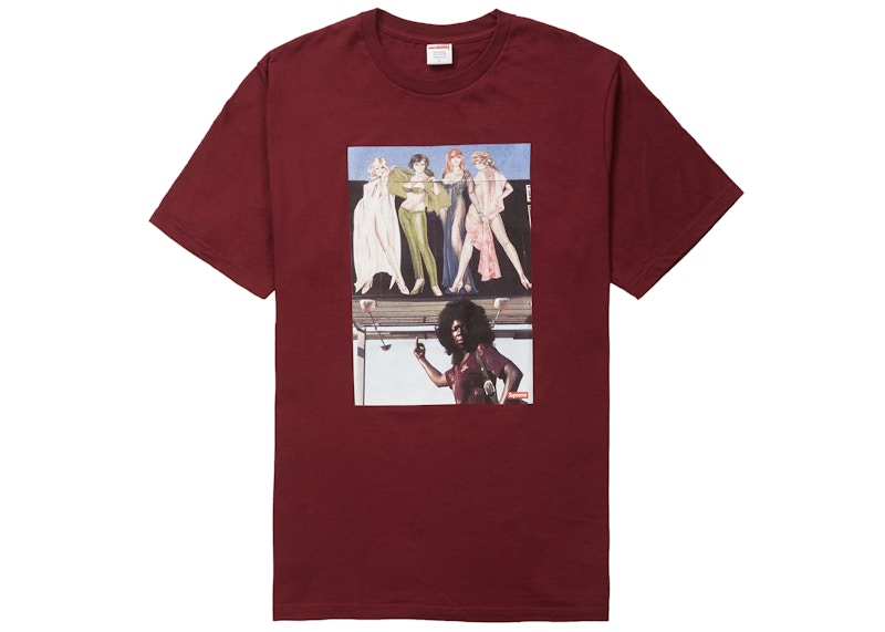 Supreme American Picture Tee Burgundy