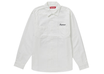 Supreme American Psycho Work Shirt White