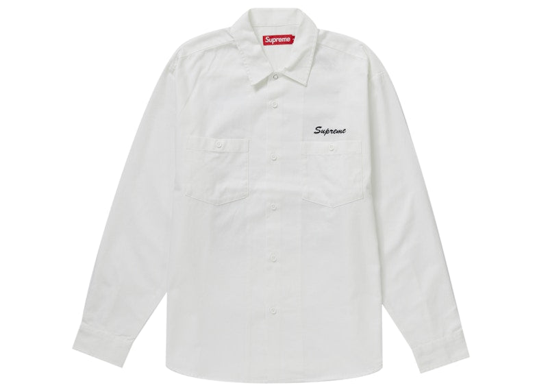Supreme American Psycho Work Shirt White