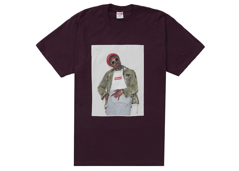 Supreme André 3000 Tee Eggplant
