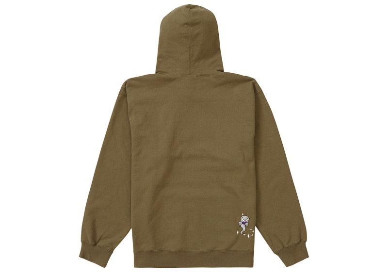 Supreme Angel Hooded Sweatshirt Olive Brown