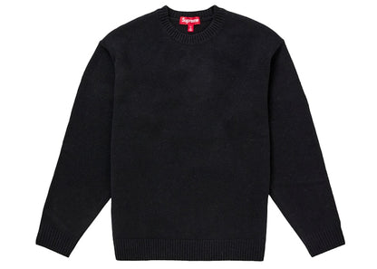 Supreme Angora Script Sweater Black