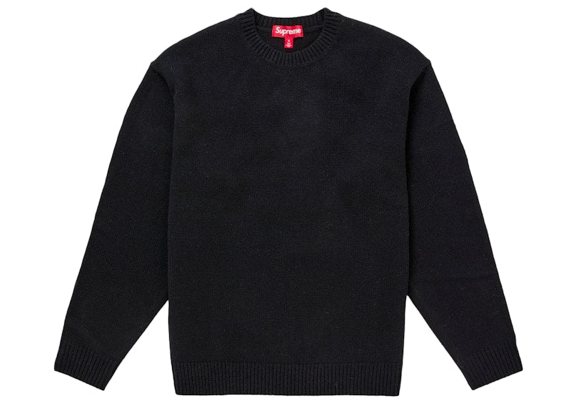 Supreme Angora Script Sweater Black