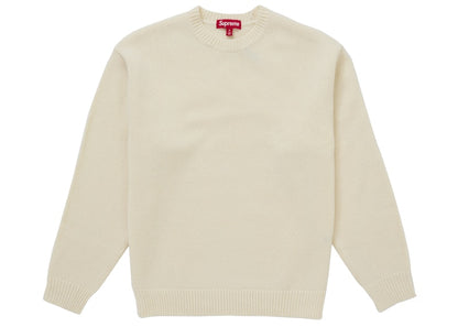 Supreme Angora Script Sweater Ivory