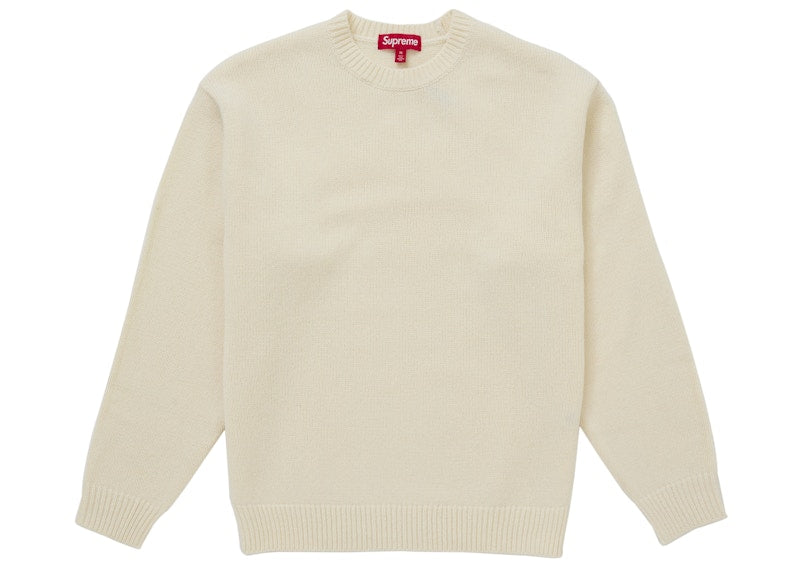 Supreme Angora Script Sweater Ivory