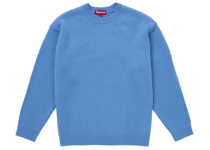 Supreme Angora Script Sweater Light Blue