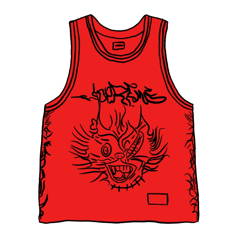 Supreme Animal Basketball Jersey Red