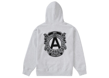 Supreme Anti Hooded Sweatshirt Ash Grey