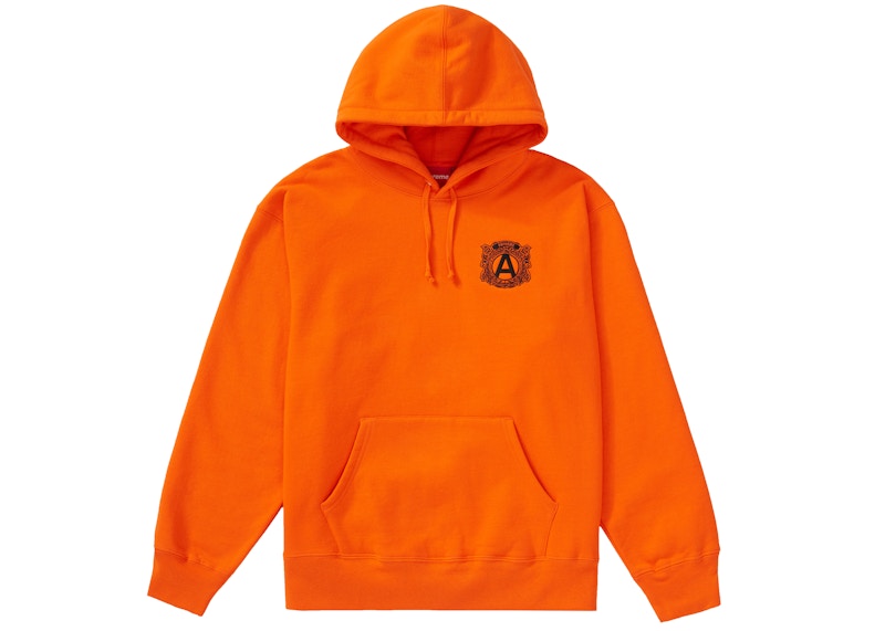 Supreme Anti Hooded Sweatshirt Orange