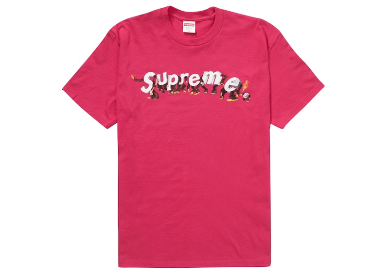 Supreme Apes Tee Pink
