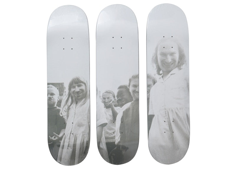 Supreme Aphex Twin Come To Daddy Skateboard Deck Set White