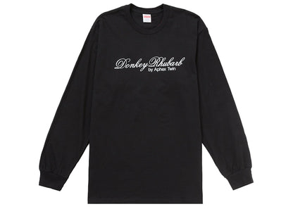 Supreme Aphex Twin Donkey Rhubarb L/S Tee Black