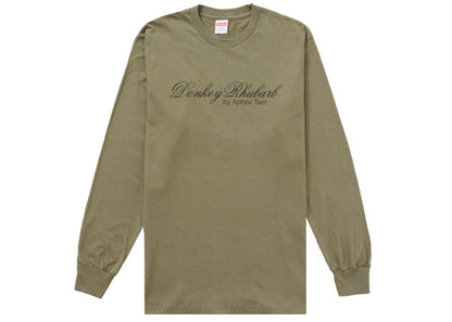 Supreme Aphex Twin Donkey Rhubarb L/S Tee Olive