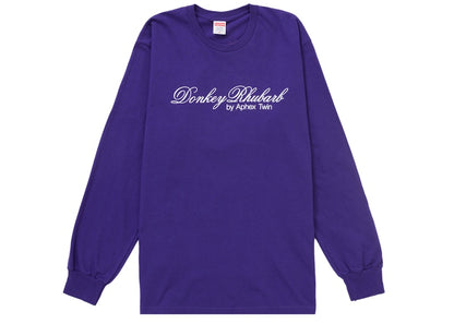 Supreme Aphex Twin Donkey Rhubarb L/S Tee Purple