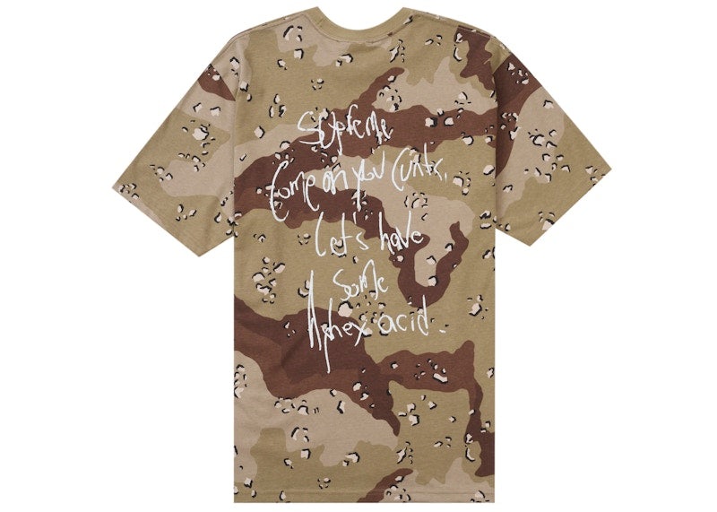 Supreme Aphex Twin Windowlicker Tee Chocolate Chip Camo