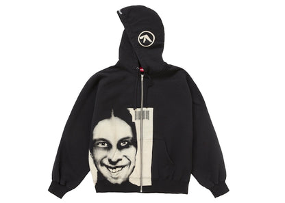 Supreme Aphex Twin Zip Up Hooded Sweatshirt Black