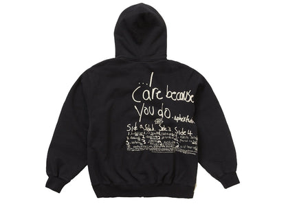 Supreme Aphex Twin Zip Up Hooded Sweatshirt Black
