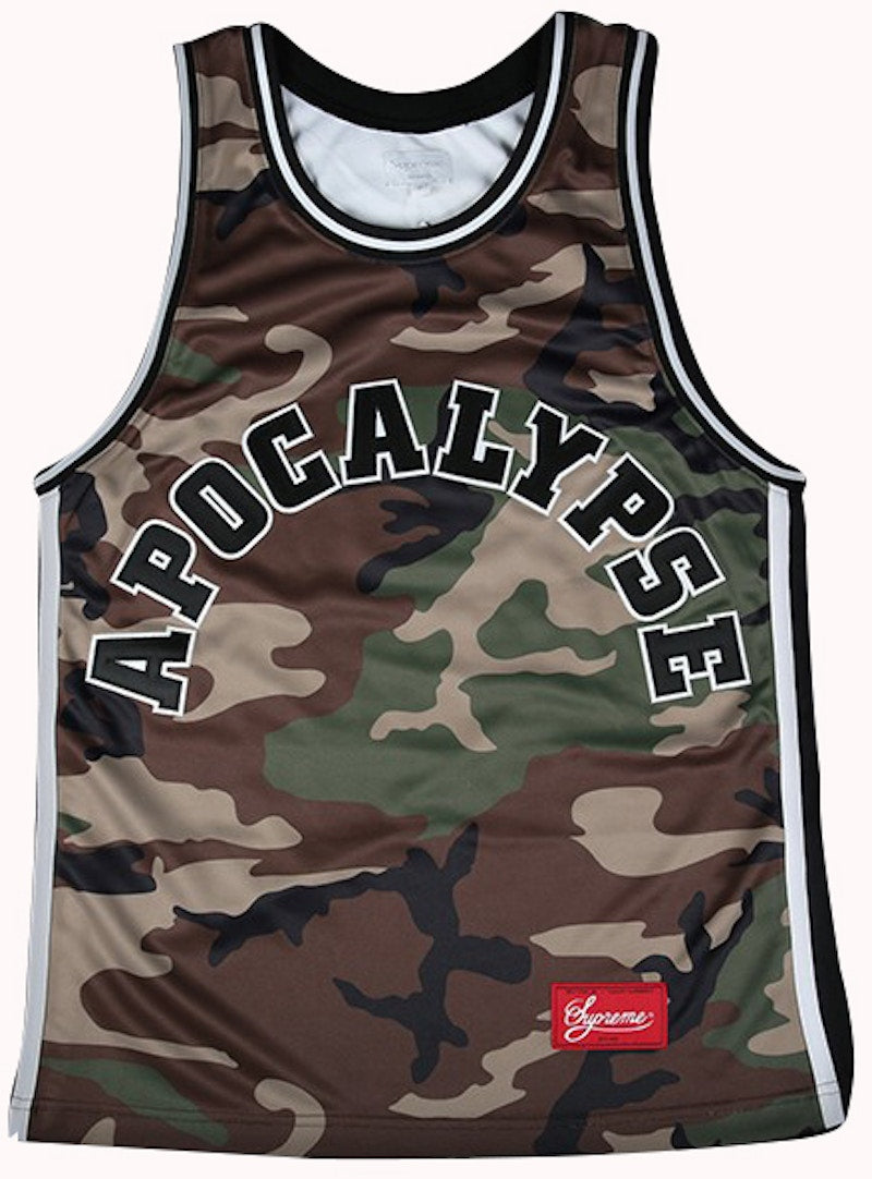 Supreme Apocalypse Basketball Top Woodland Camo