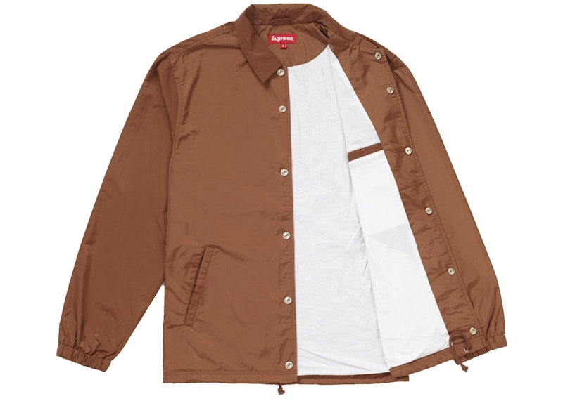 Supreme Apple Coaches Jacket Brown
