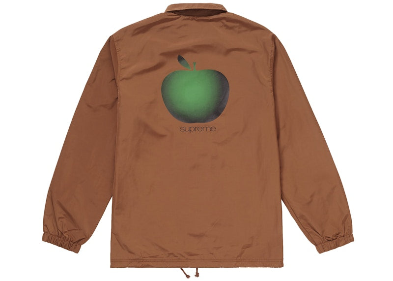 Supreme Apple Coaches Jacket Brown