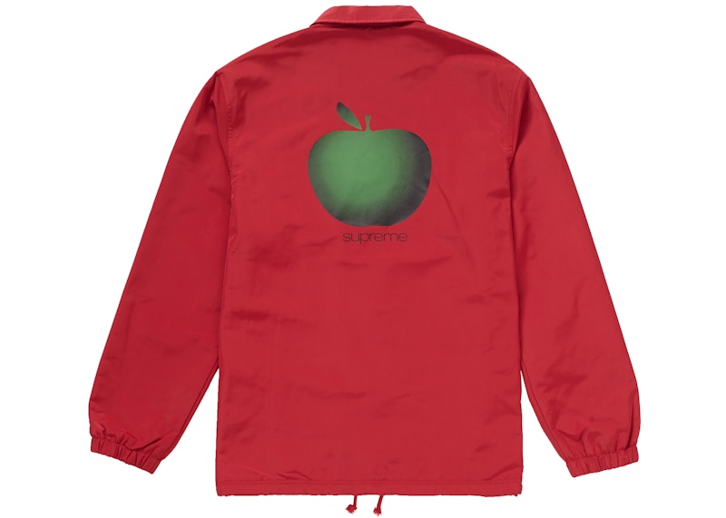 Supreme Apple Coaches Jacket Red
