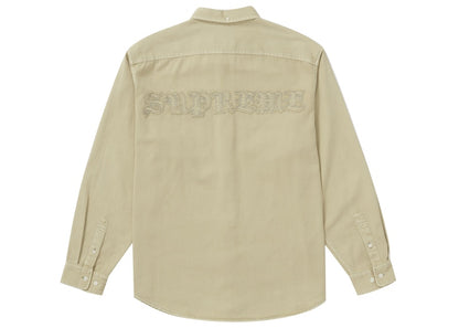 Supreme Appliqué Denim Shirt Natural