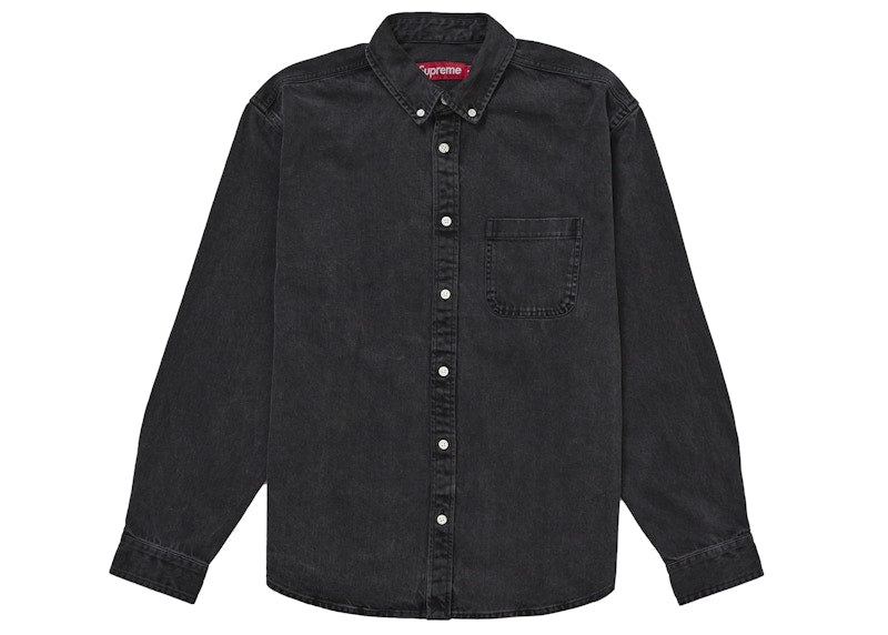 Supreme Applique Denim Shirt Black