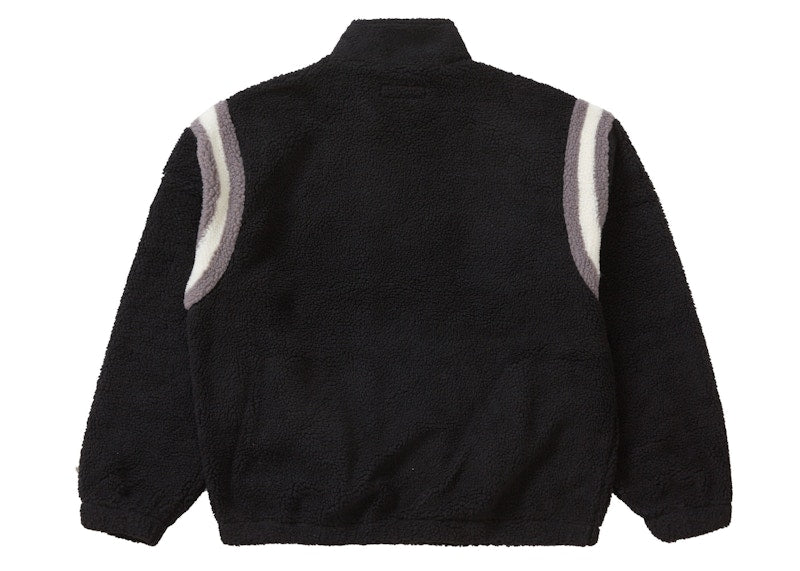 Supreme Arc Half Zip Fleece Pullover Black
