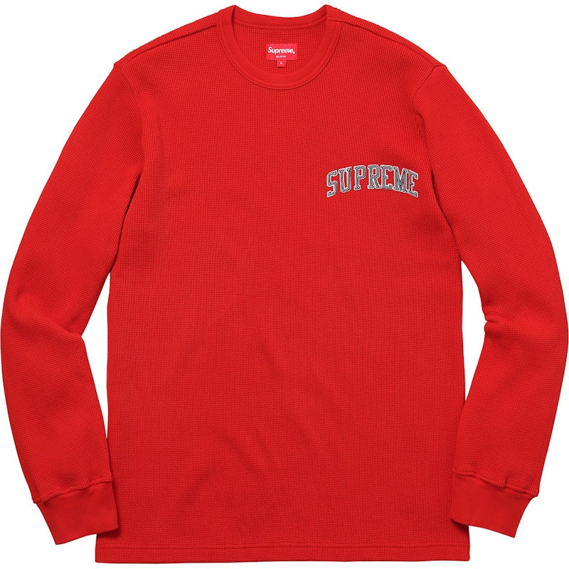Supreme Arc Logo L/S Thermal Red