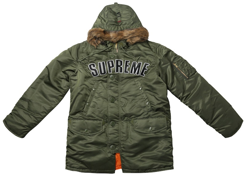 Supreme Arc Logo N3B Parka Olive