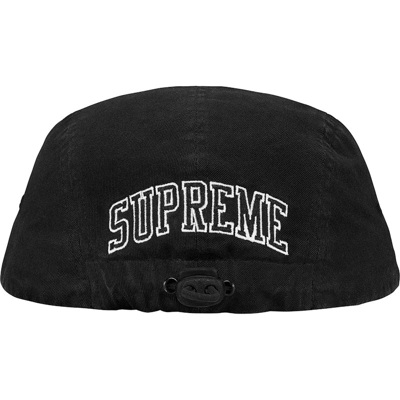 Supreme Arc Logo Shockcord Camp Cap Black