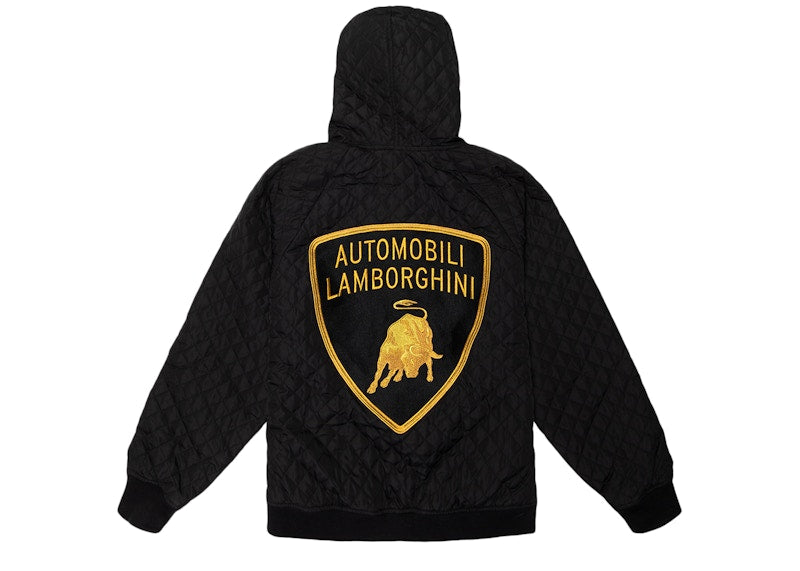 Supreme Automobili Lamborghini Hooded Work Jacket Black