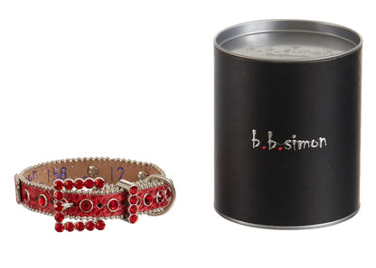 Supreme B.B. Simon Studded Dog Collar Red