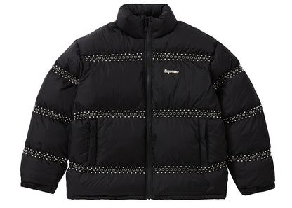 Supreme B.B. Simon Studded Puffer Jacket Black
