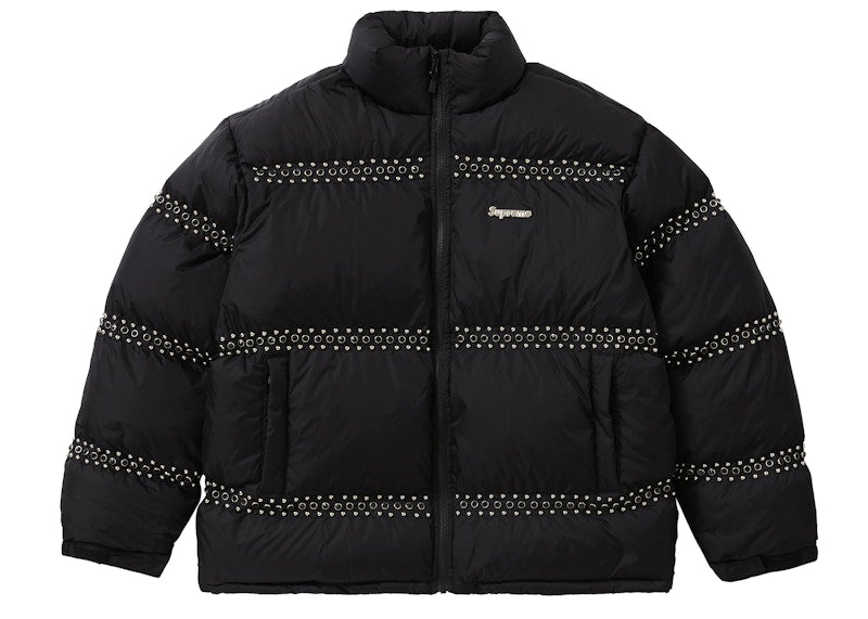 Supreme B.B. Simon Studded Puffer Jacket Black