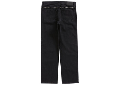 Supreme B.B. Simon Studded Regular Jean Black