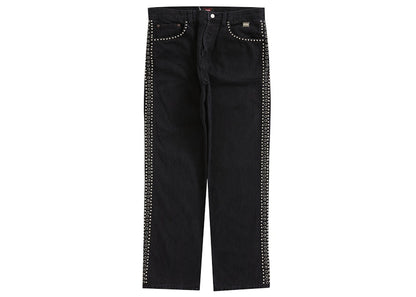 Supreme B.B. Simon Studded Regular Jean Black