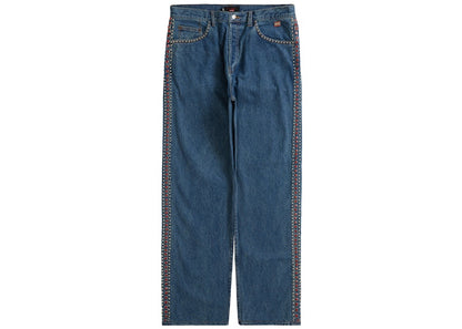 Supreme B.B. Simon Studded Regular Jean Blue