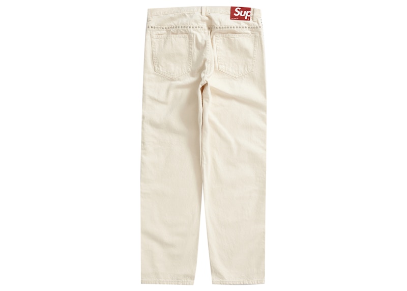 Supreme B.B. Simon Studded Regular Jean Natural