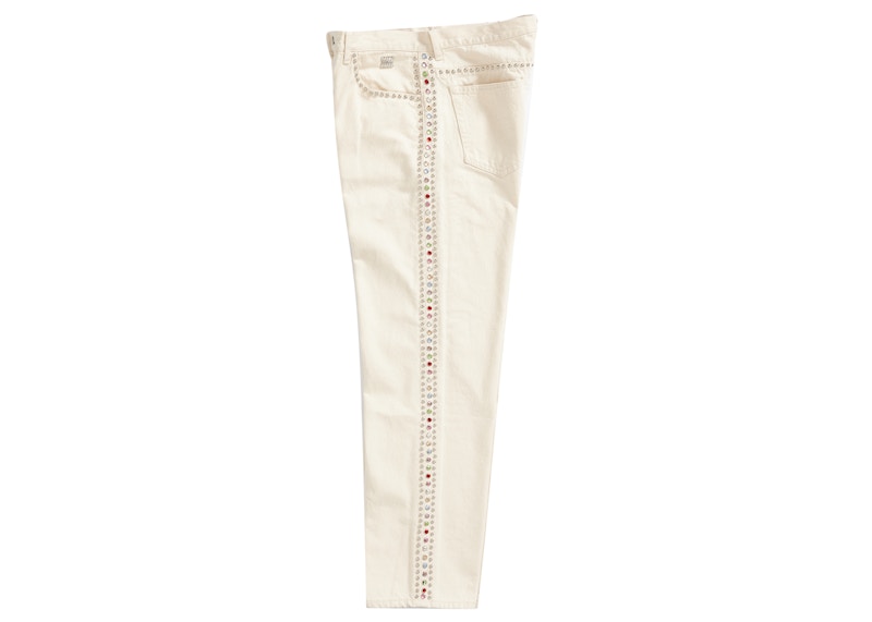 Supreme B.B. Simon Studded Regular Jean Natural
