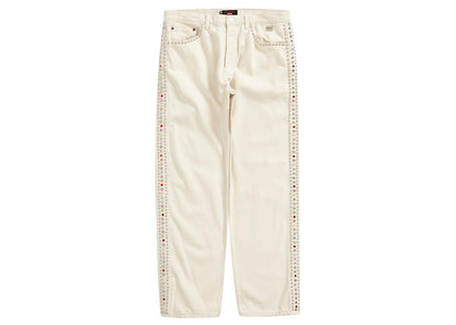 Supreme B.B. Simon Studded Regular Jean Natural