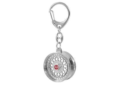 Supreme BBS RS Rim Keychain Silver