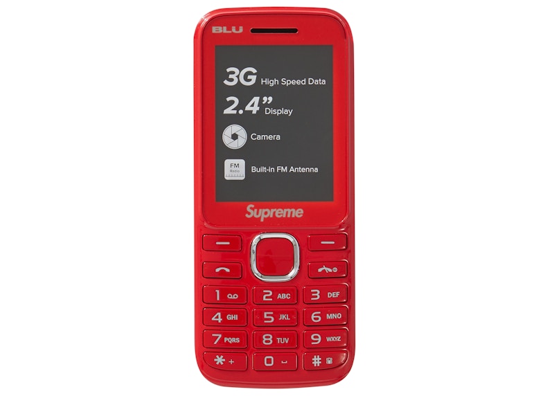 Supreme BLU Burner Phone Red