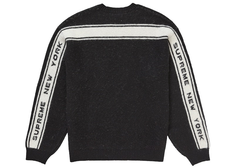 Supreme Back Stripe Sweater Black